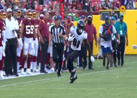 Ben Victor turns Tyler Huntley's improv throw into 30-yard gain