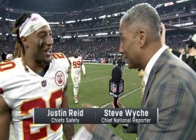 Justin Reid reacts to Chiefs' 'Snowglobe' trick play after Week 18 win vs. Raiders