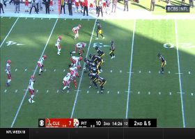 Jaylen Warren explodes for 22-yard rush via delayed handoff