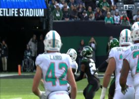 Nate Hairston picks off Fitzpatrick's laser in wild fashion