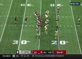 Firkser hauls in sliding catch for 15 yards to move the chains