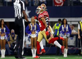 K'Waun Williams makes incredible tight-window catch for INT vs. Prescott