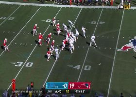 Jonathan Jones' hit stick is too much for St. Brown on fourth down