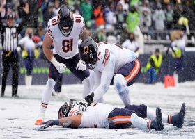 David Montgomery promptly hits snow angel celebration after TD