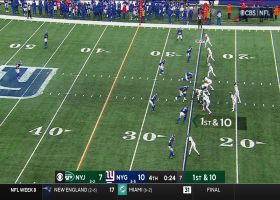 Zach Wilson's 29-yard pass to Garett Wilson gets Jets near midfield in final seconds