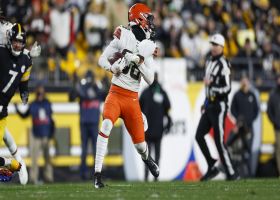 Browns deny Steelers points with midfield INT to end half