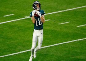 Britain Covey's 27-yard punt return gives Eagles favorable field position late in first half