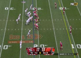 Nick Bosa's first sack of game comes at critical moment vs. Browns