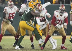 Kenny Clark closes pocket on Garoppolo for third-down sack