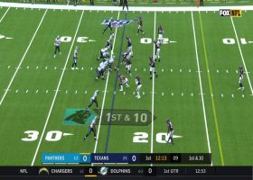 Benardrick McKinney recovers after Brennan Scarlett strips the ball Kyle Allen