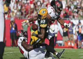 Can't-Miss Play: Vita Vea, Lavonte David make BIG fumble-forcing hit on Jones at 1-yard line