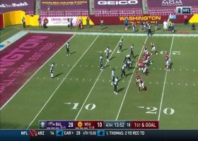 Jaylon Ferguson tracks down Haskins for HUGE 18-yard loss