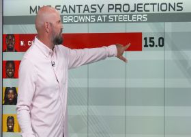 Point-total projections for Browns-Steelers on 'MNF' | 'NFL Fantasy Live'