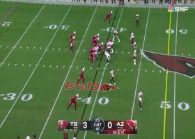 Greg Dortch darts up field for 20-yard rush on reverse-pull play