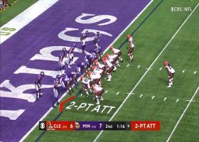 Mayfield finds Janovich in the flat for open two-point pass