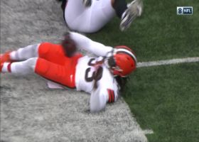 Myles Garrett strip-sacks Joe Burrow for Cleveland turnover