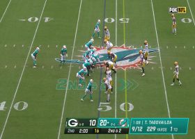 Jarran Reed rips football from Raheem Mostert and recovers it himself
