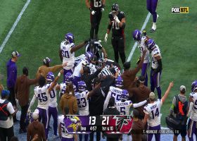 Bijan Robinson coughs up football following big run via Akayleb Evans' peanut punch