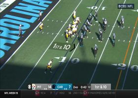 Jaylen Warren leapfrogs defender on 8-yard rush