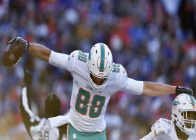 Mike Gesicki drops Thompson's would-be 28-yard DIME