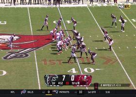 Grady Jarrett detonates on Vaughn using big hit-stick tackle