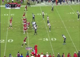 Jamal Carter hauls in another tipped-ball takeaway for Titans