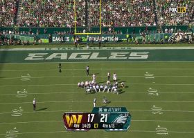 Jake Elliott's 36-yard FG gives Eagles a 7-point lead vs. WAS