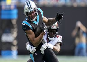 D.J. Moore's juggling act nets 19 yards to move the sticks