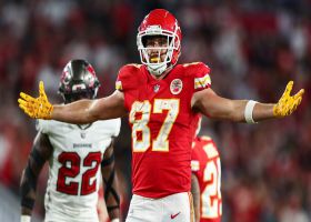 Mahomes threads back-shoulder dime to Kelce with impeccable accuracy