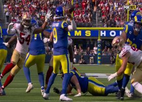 Stafford burns 49ers' blitz with poised 13-yard throw to Robinson