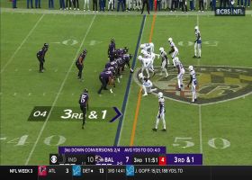 E.J. Speed shoots gap for huge TFL on third down