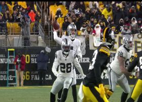 Fitzpatrick secures Steelers' second INT in as many drives after Renfrow's deflection