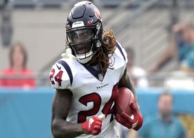 Tremon Smith trucks would-be tackler into the ground on strong kick return