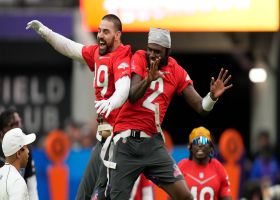 Huntley, Andrews team up for second TD connection for AFC in flag football game