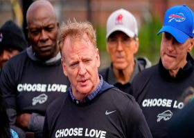Former Bills legends team up with Roger Goodell, local volunteers to support Buffalo community