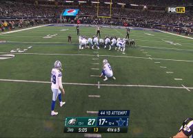 Brett Maher's 44-yard FG cuts Eagles' lead to seven points