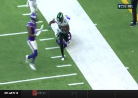 Bam Knight's dash up sideline goes for 48-yard gain