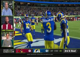 Larry Fitzgerald reacts to OBJ’s TD catch vs. Cardinals