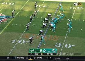 Skylar Thompson shows off his cannon on 26-yard bomb to Smythe