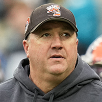 Cleveland Browns offensive coordinator Alex Van Pelt walks on the sidelines during an NFL football game against the Jacksonville Jaguars, Sunday, Dec. 10, 2023, in Cleveland. (AP Photo/Sue Ogrocki)
