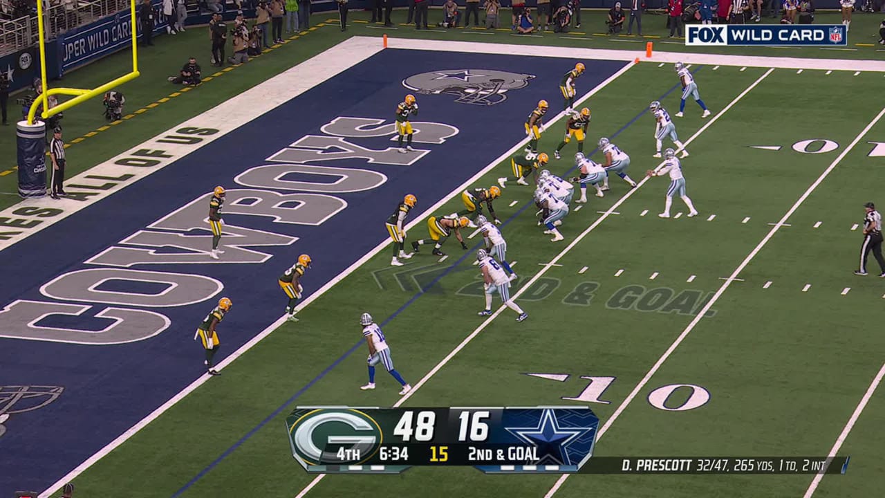 Green Bay Packers linebacker Lukas Van Ness' first postseason sack in