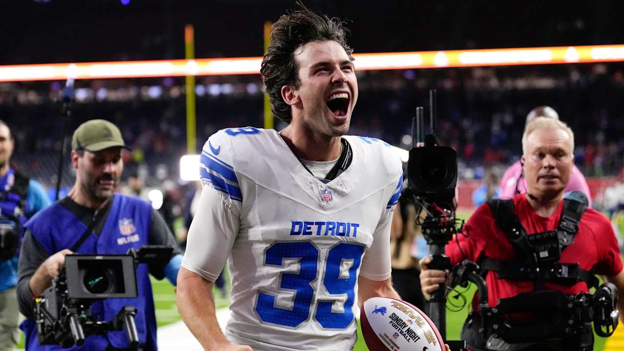 Jake Bates nails game-winner for improbable Lions' comeback: 'I think it almost feels too scripted'