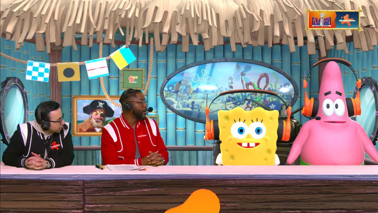 SpongeBob SquarePants and Patrick Star share what football words they’ve learned