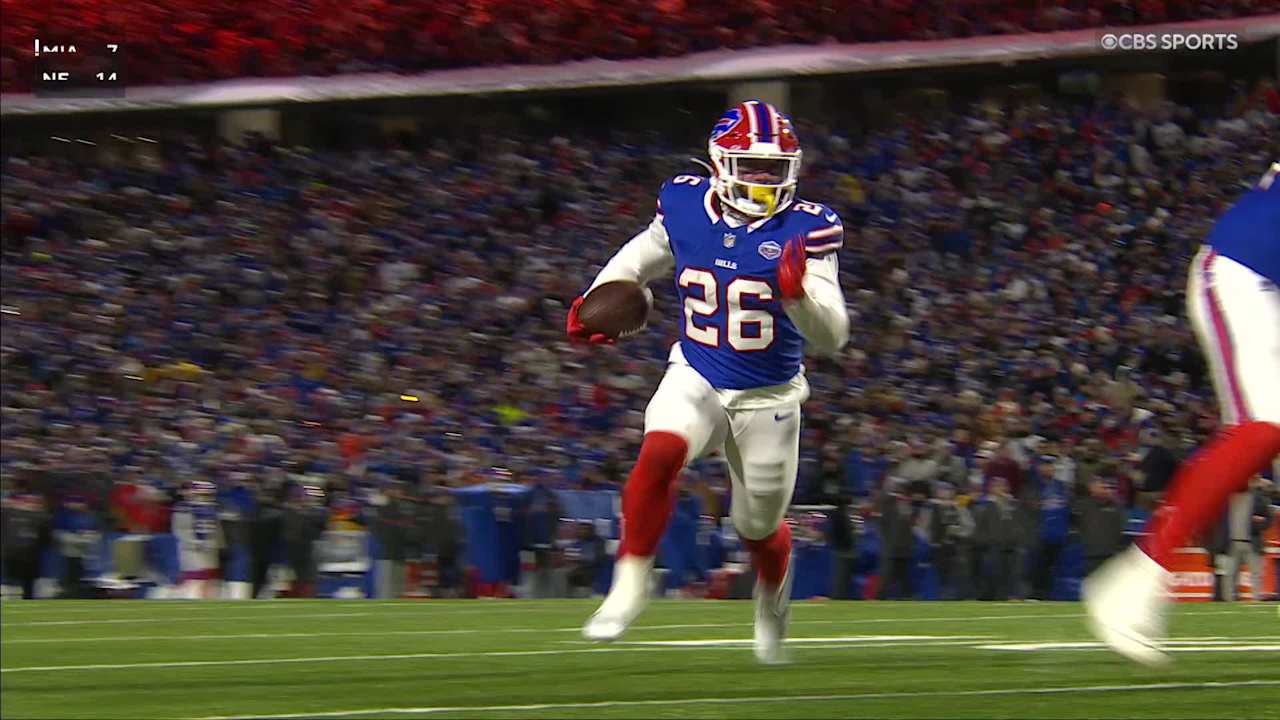 Buffalo Bills running back Ty Johnson's 3rd rushing score of the season ...