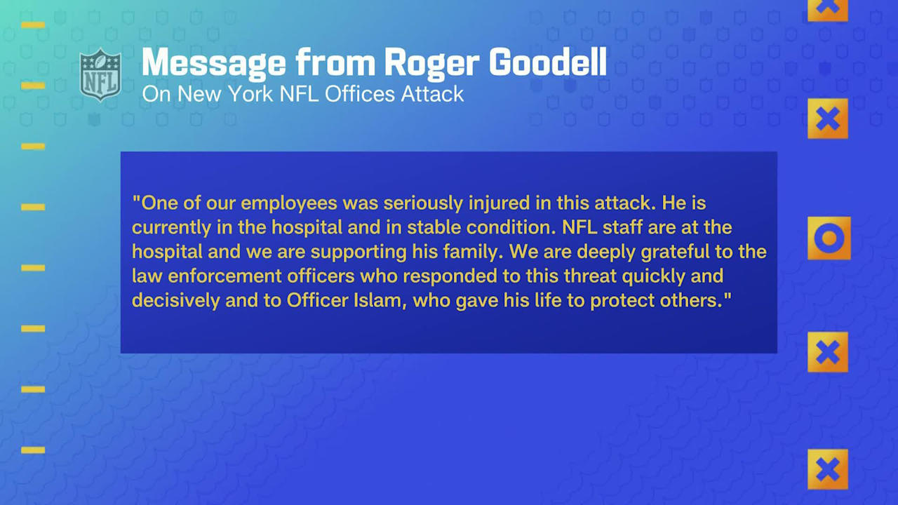 Commissioner Roger Goodell releases statement on New York NFL offices attack