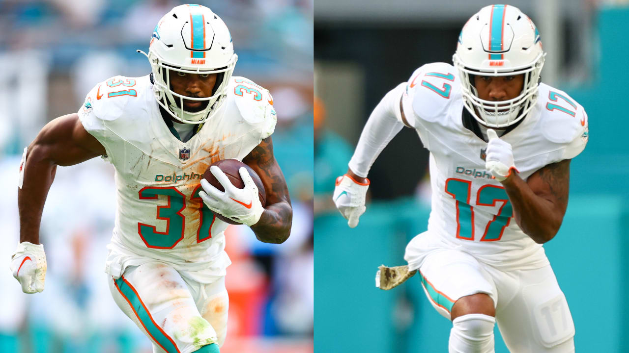Dolphins RB Raheem Mostert (knee/ankle), WR Jaylen Waddle (ankle) not ...
