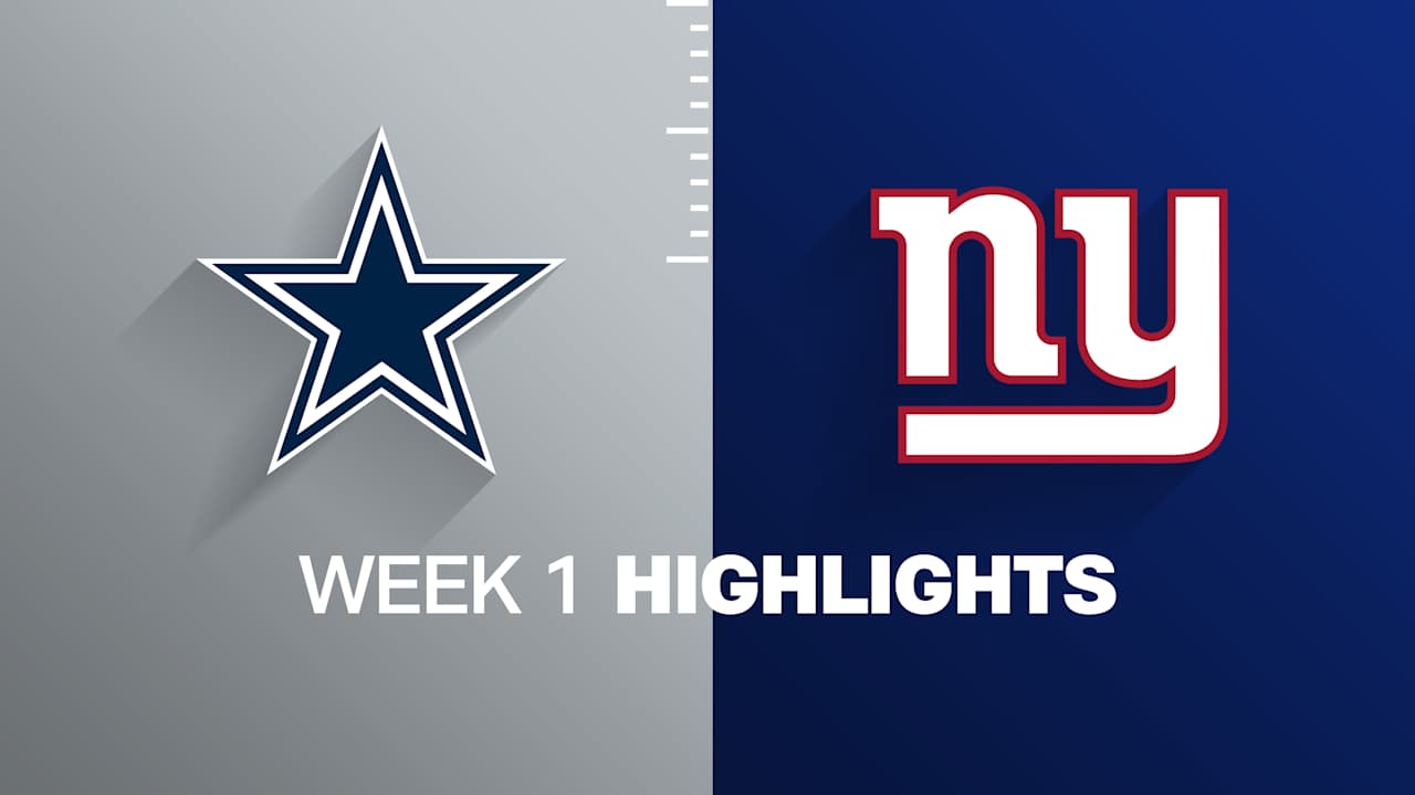 Cowboys vs. Giants highlights | Week 1 video thumbnail