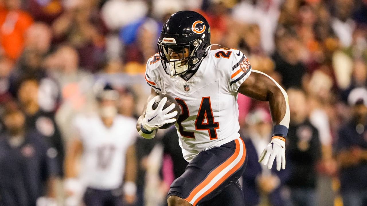 Bears activate RB Khalil Herbert (ankle) from injured reserve ahead of ...