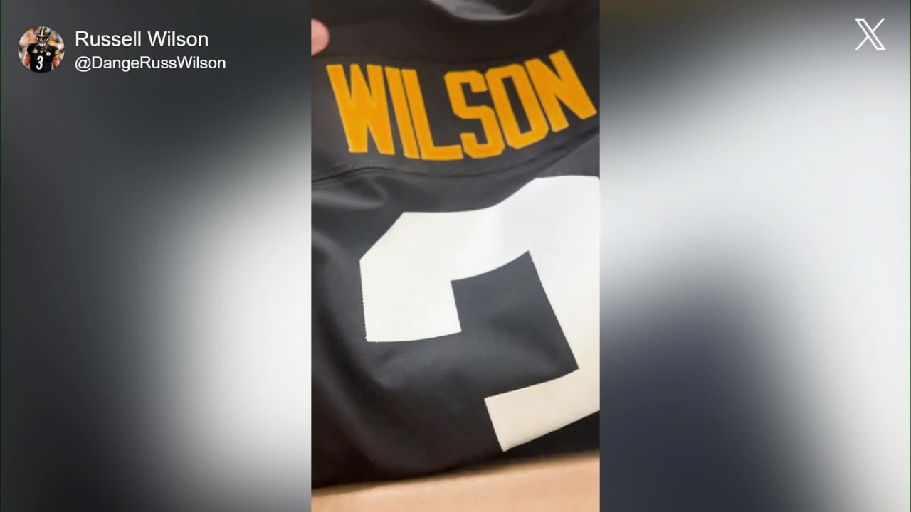 First look at unboxing of quarterback Russell Wilson's new Pittsburgh ...