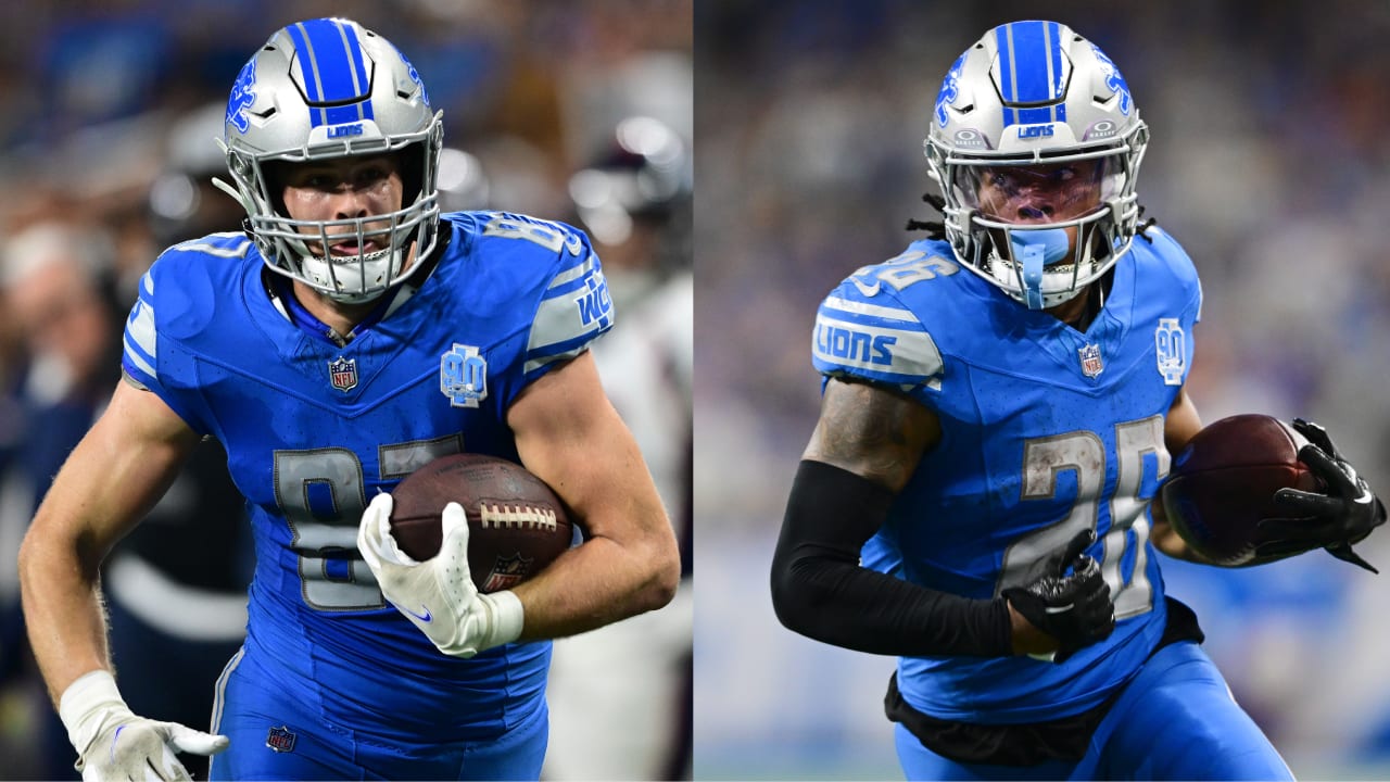Lions' Jared Goff: TE Sam LaPorta, RB Jahmyr Gibbs are 'two of the best rookies I've ever been around'